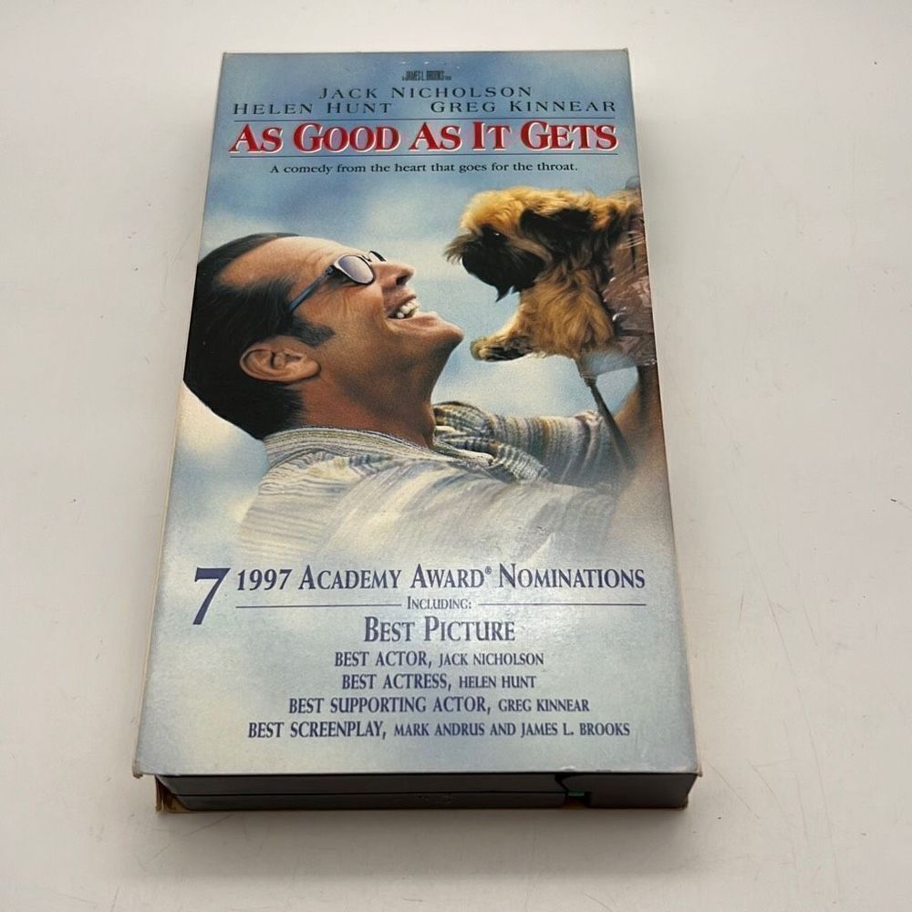 As Good as it Gets VHS tape Jack‎ Nicholson Oscar Winner Academy Award